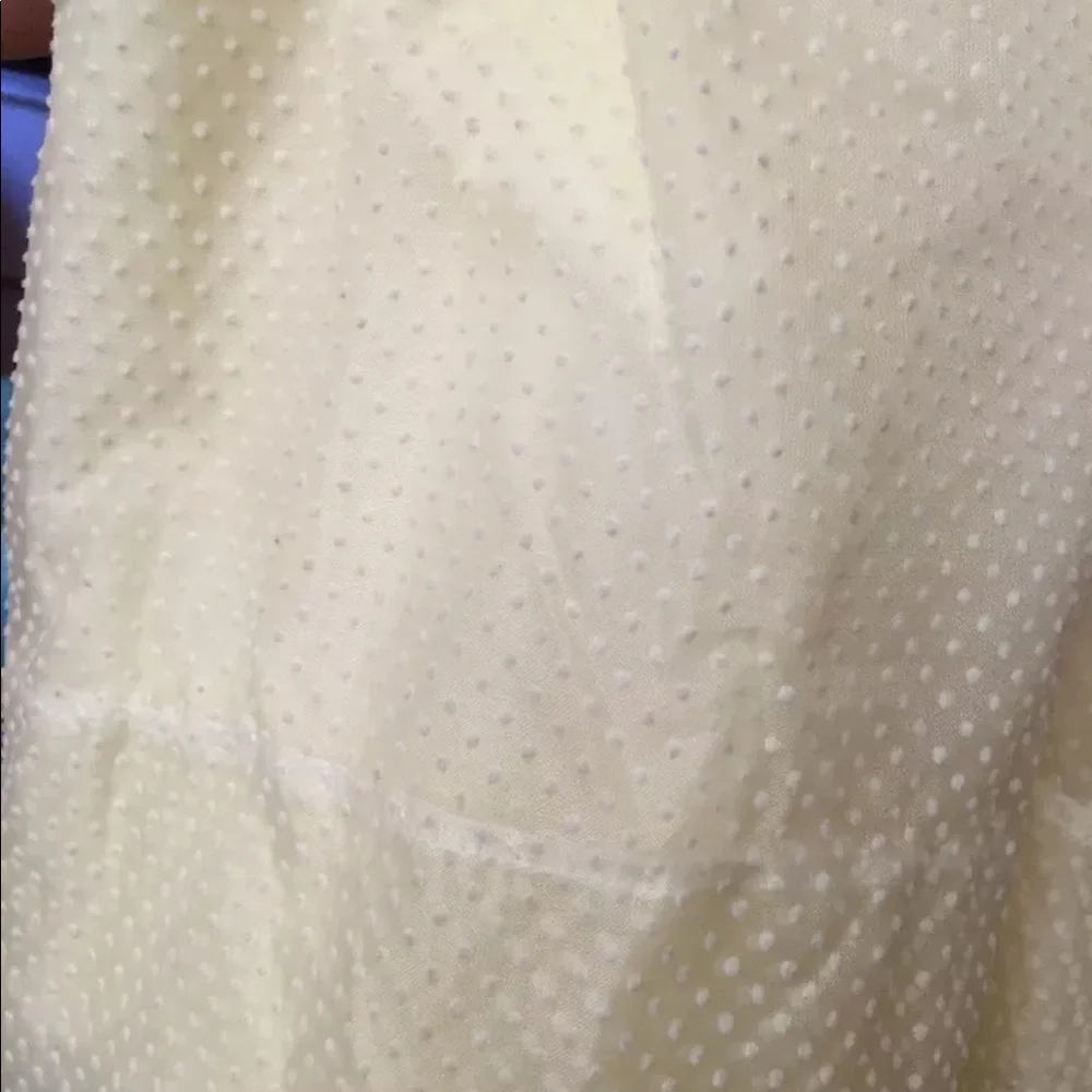 Vintage Toddler Girls Bryan Yellow Sheer Swiss Dot Lace Floral Ruffle Dress